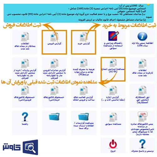 ثبت گزارش فروش